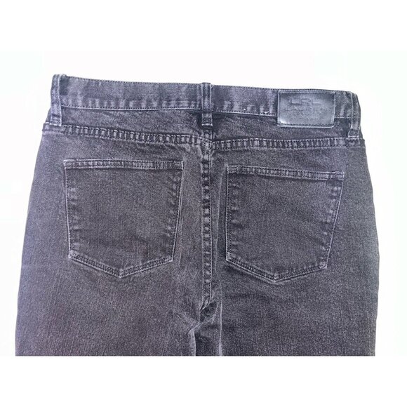 LRL Lauren Jeans Co Size 8 Ralph Lauren Black Denim Jeans  Classic‎ Bootcut - Picture 1 of 3